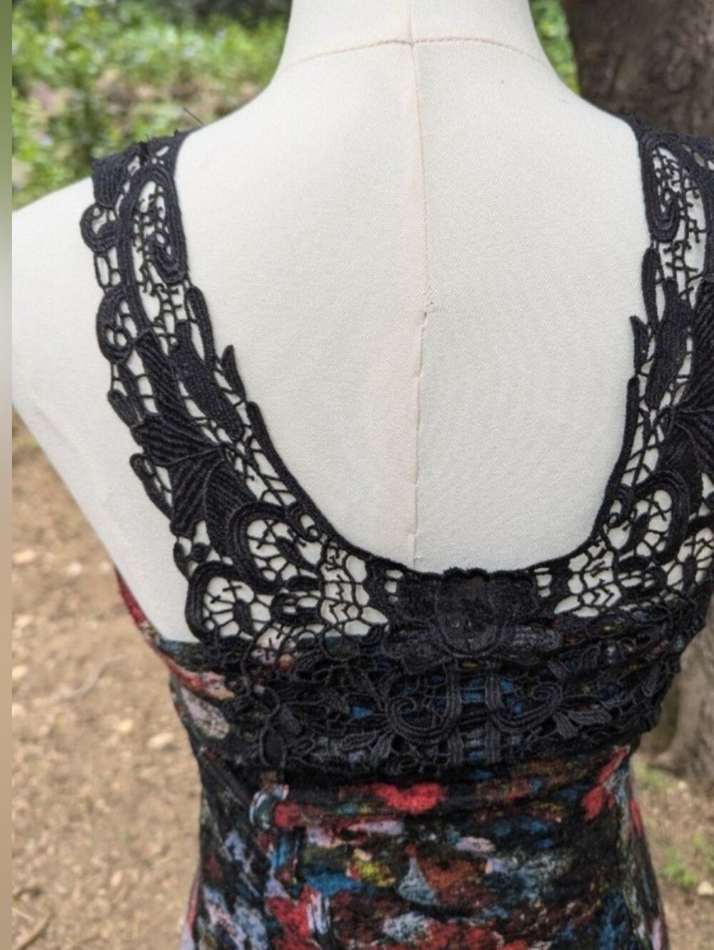 Free People Small Black Lace Mini Dress - Picture 4 of 5